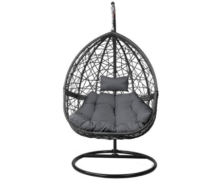 outdoor-single-hanging-swing-chair-black-front-view