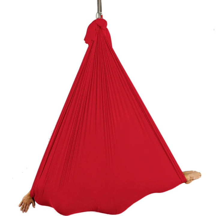 Large Red Nylon Wrap Swing for Sensory Play - 450 x 250 cm