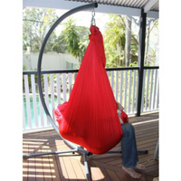 Large Red Nylon Wrap Swing for Sensory Play