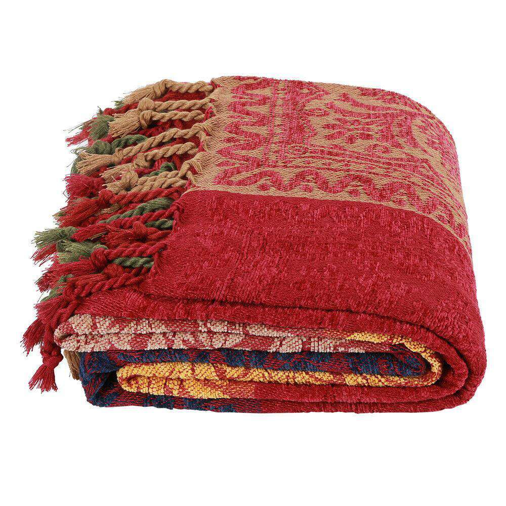 Multi Colour Large Bohemian Boho Throw Blanket