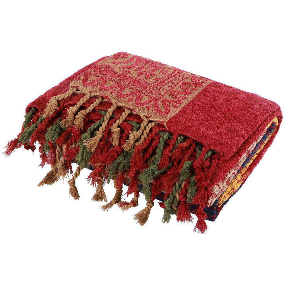 Multi Colour Large Bohemian Boho Throw Blanket