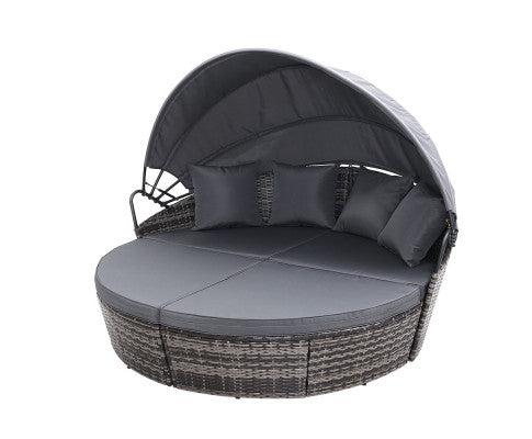 Premium Rattan Day Bed | Stylish Patio Lounge Set