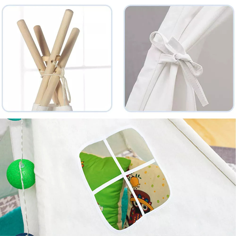 Large Teepee Tent Canvas For Kids
