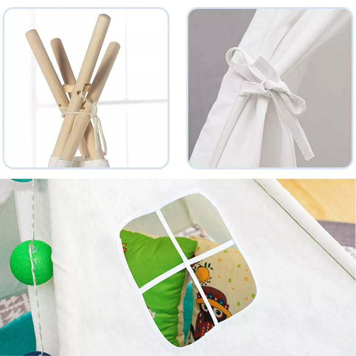 Large Teepee Tent Canvas For Kids