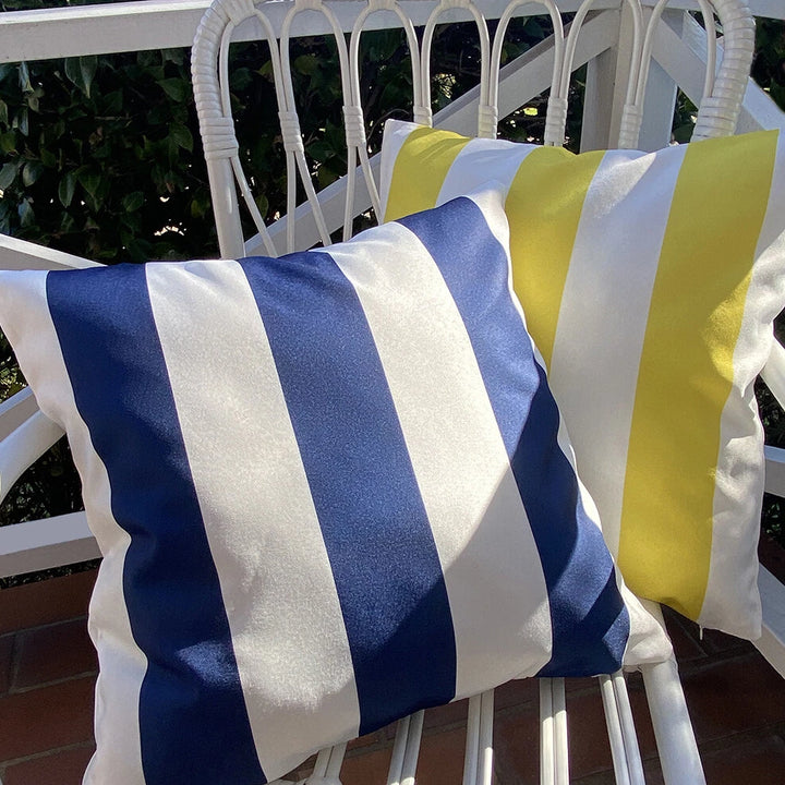 Water Resistant Multi Colour Stripes Cushion Cover