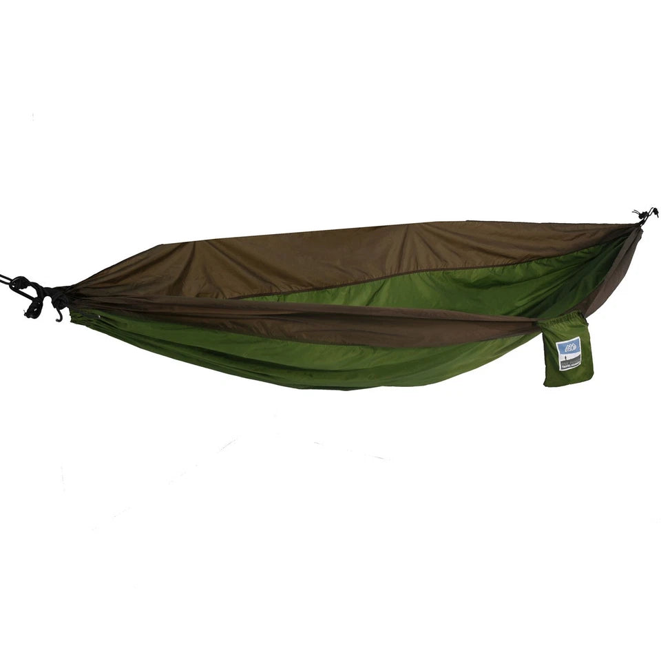 Army Green Hammock and Grey Rainfly Camping Set