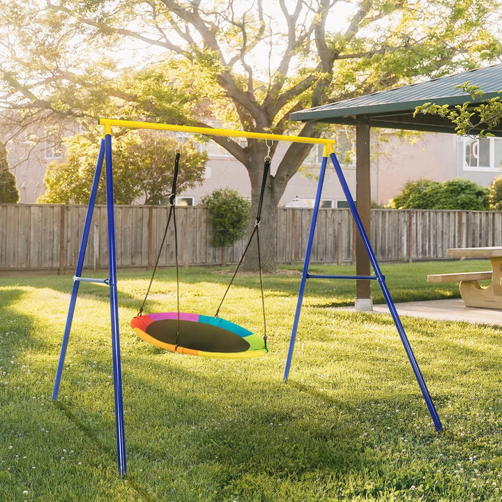 250 KG Heavy Duty A-Frame Steel Swing Frame with Ground Stakes