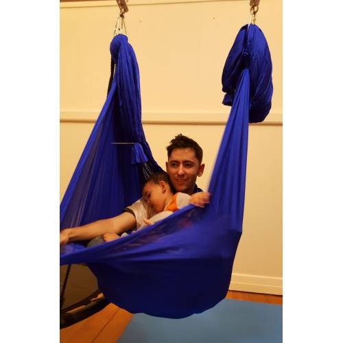 Hanging Sensory Nylon Swing With Stand