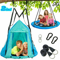 100 cm Blue and Green Hangout Nest 2in 1