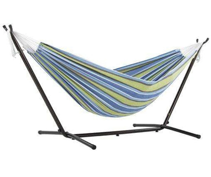 Double Cotton Hammock with Stand (Oasis)-Not Applicable-Siesta Hammocks