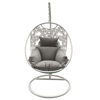 Havana Hanging Egg Chair in White with Stand-Metro SYD/CANB/MELB/BRIS AND G'COAST Only - $99.00-Siesta Hammocks