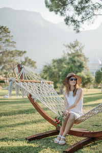 Enhance Your Outdoor Experience with a Hammock Chair and Wooden Stand