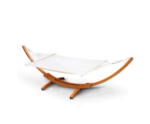discover the beauty of a wooden hammock stand
