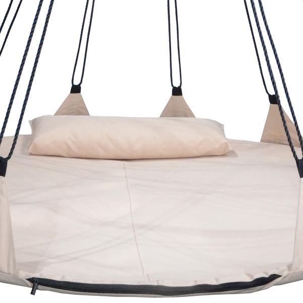 150cm Beige Open Hangout with Curved Tripod Stand