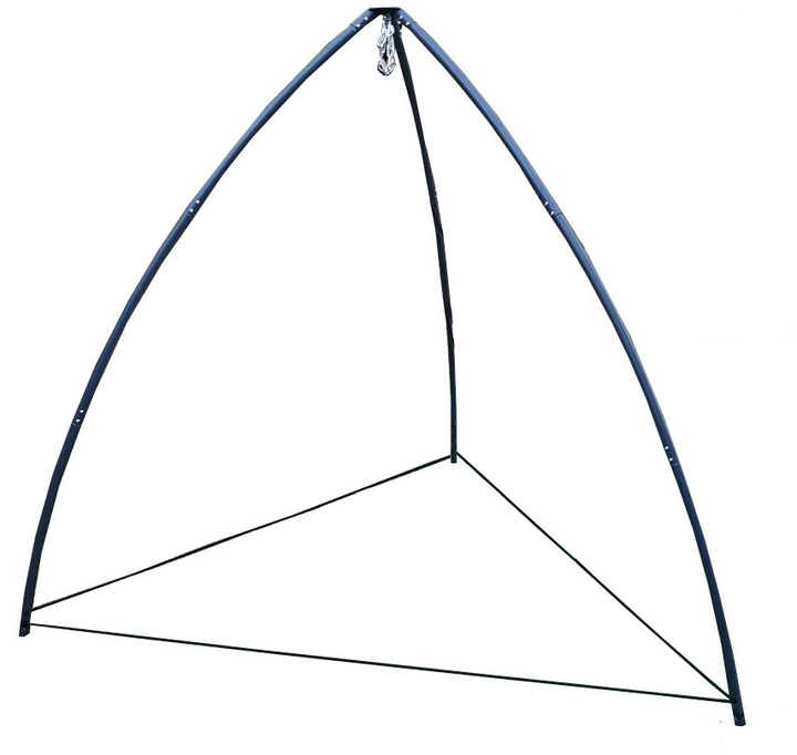 150cm Black Open Hangout with Curved Tripod Stand
