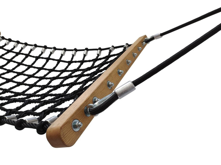 Armed Rope Hammock Swing with Steel Posts  Commercial Grade
