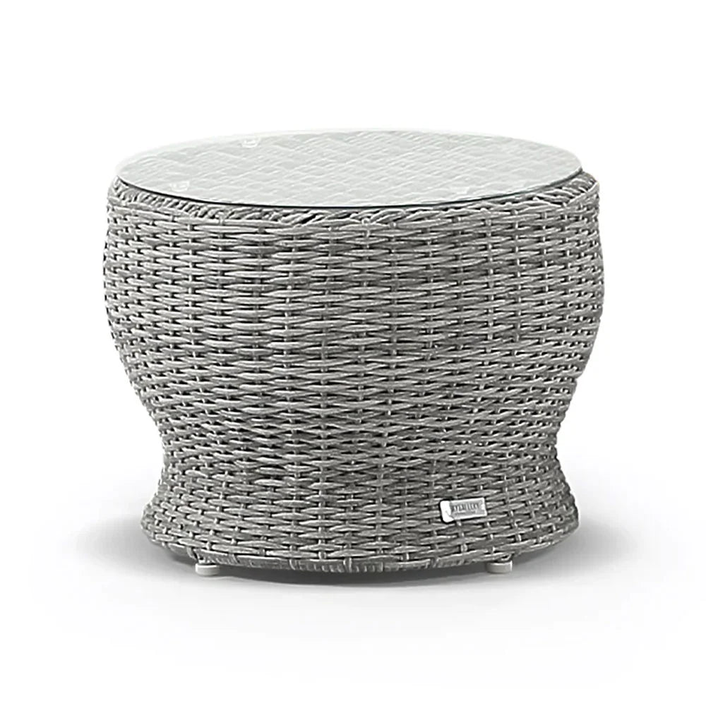 Stockton Outdoor Wicker Round Side Table