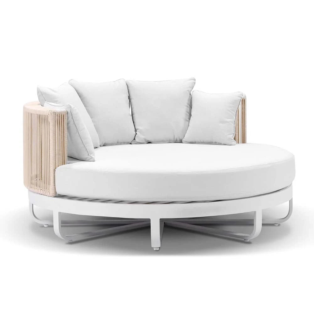 Swansea Outdoor Round Rope Daybed Sun Lounge – 160cm