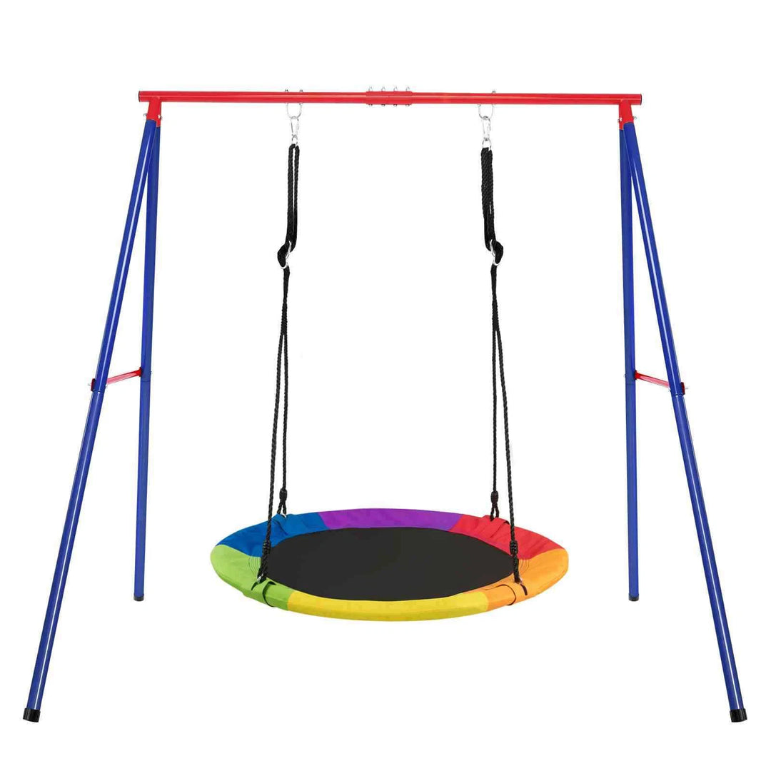 250 KG Heavy Duty A-Frame Steel Swing Frame with Ground Stakes