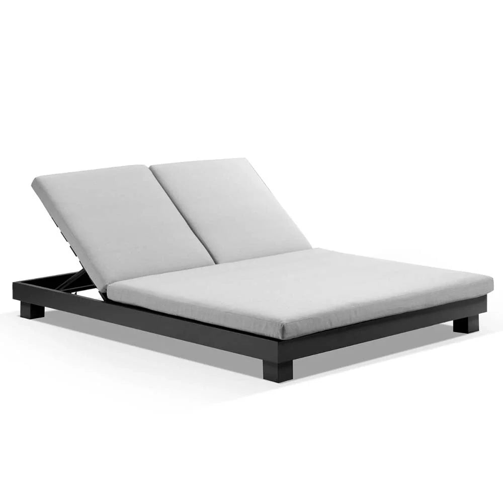 Shoal Bay Aluminium Double Sun Lounge – Adjustable