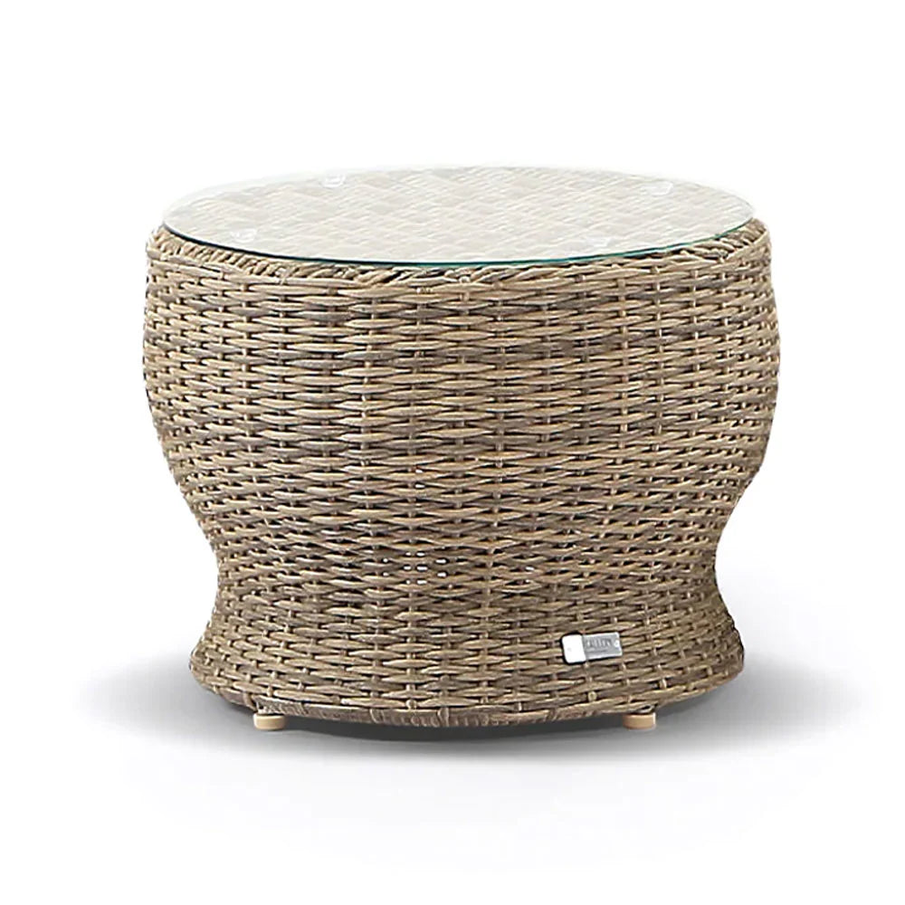 Stockton Outdoor Wicker Round Side Table