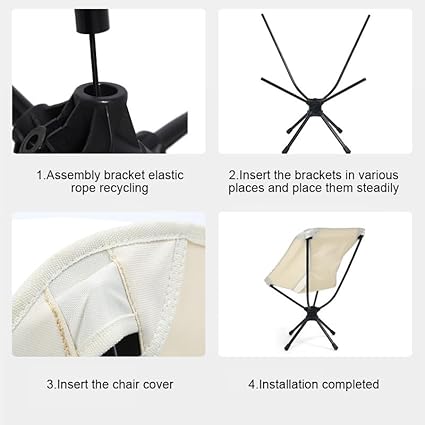 360° Swivel Collapsible Camping Chair