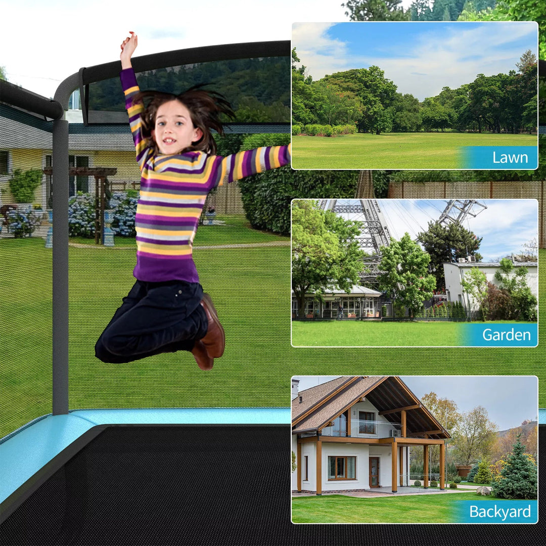 6 FT Kids Recreational Trampoline with Swing Safety Enclosure