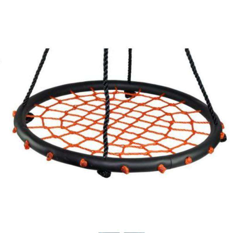 60cm Orange Round Spider Web Swing