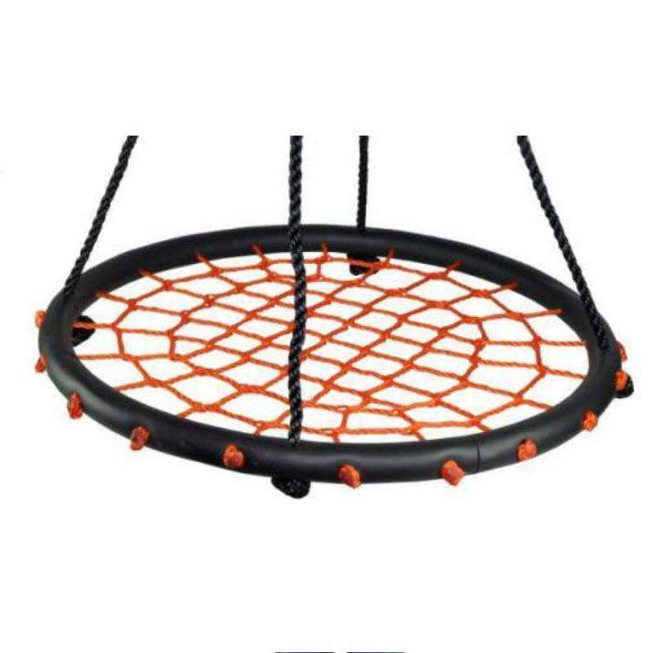 60cm Orange Round Spider Web Swing