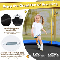 8 FT Flower Shaped Kids Mini Outdoor Trampoline