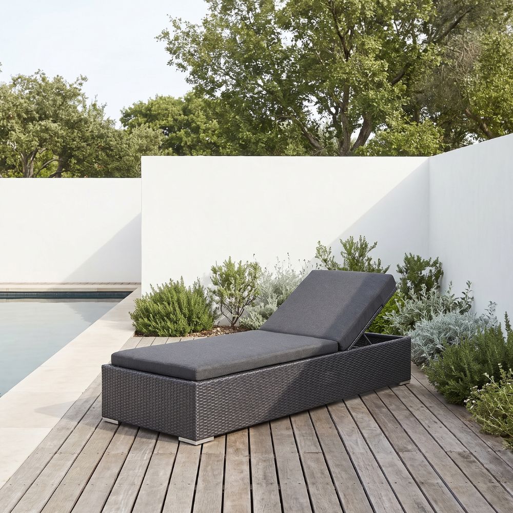 Buy Outdoor Wicker Sun Lounge – Adjustable