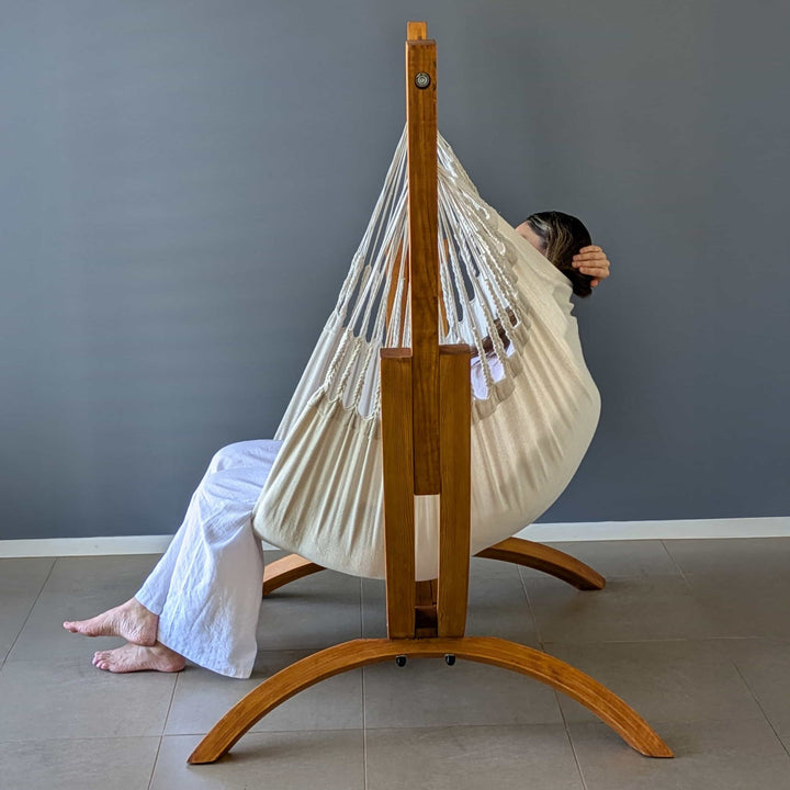 The Coastal Lounger with Luxury Natural Hanging Chair