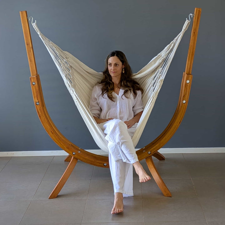 The Coastal Lounger with Luxury Natural Hanging Chair