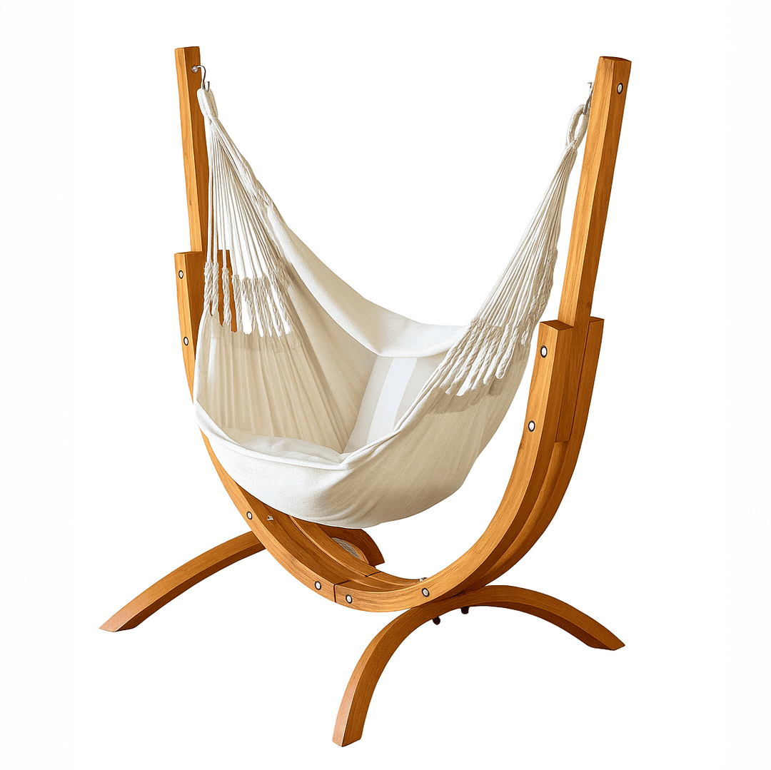 The Coastal Lounger with Luxury Natural Hanging Chair
