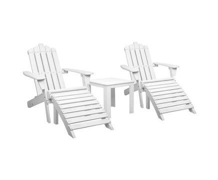 outdoor-white-garden-wood-bench-set