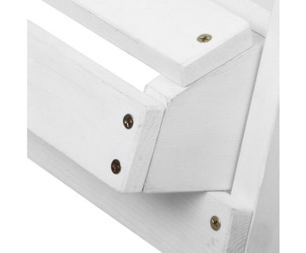 outdoor-white-garden-wood-bench-set-screws