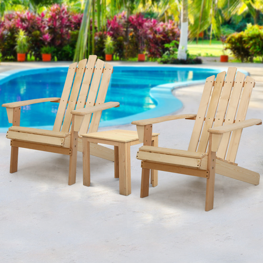 Adirondack Chair &amp; Side Table Set