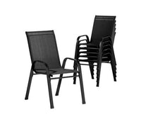 6x Stackable Bistro Lounge Chairs Outdoors