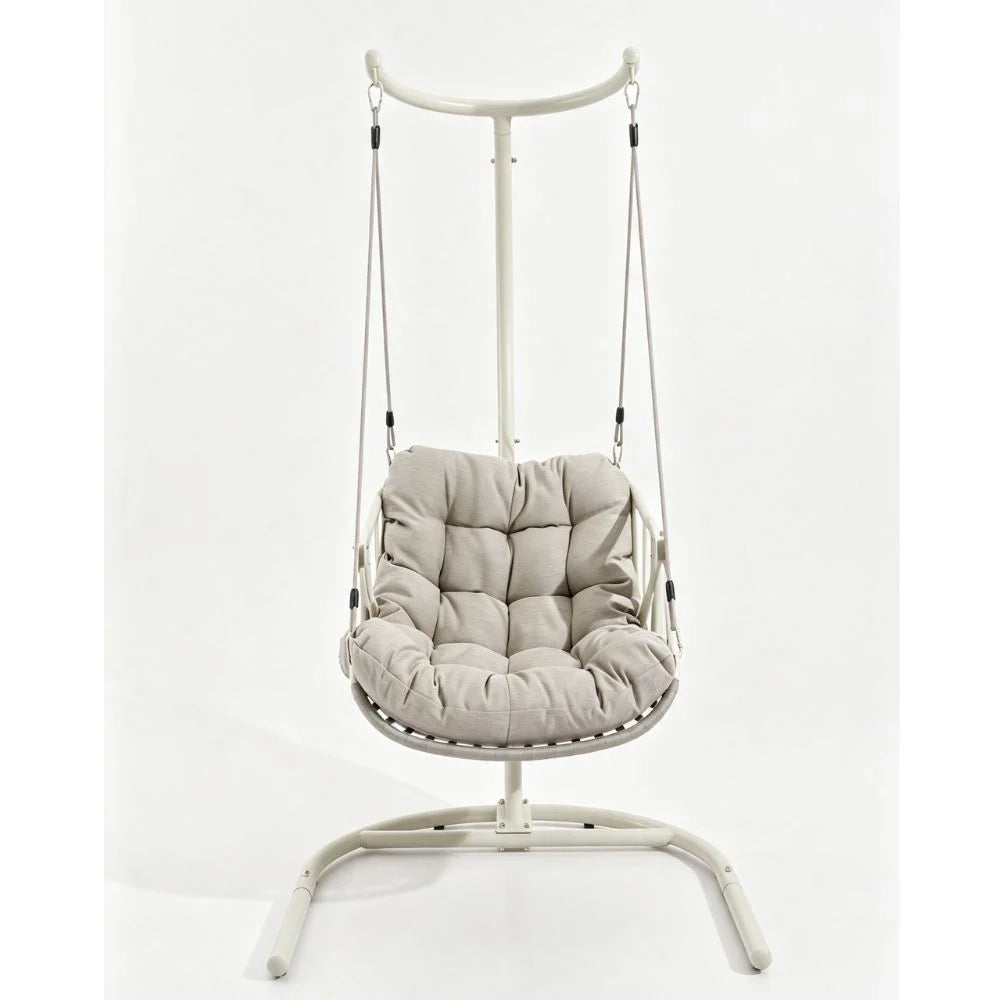 Nobbys hanging egg chair with stand, holds up to 120kg