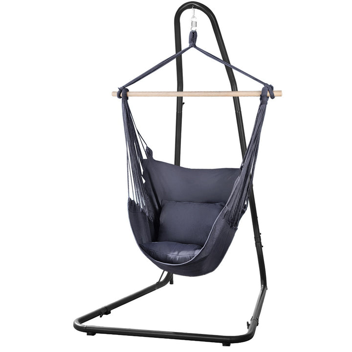 Navy Blue Padded Hammock Chair