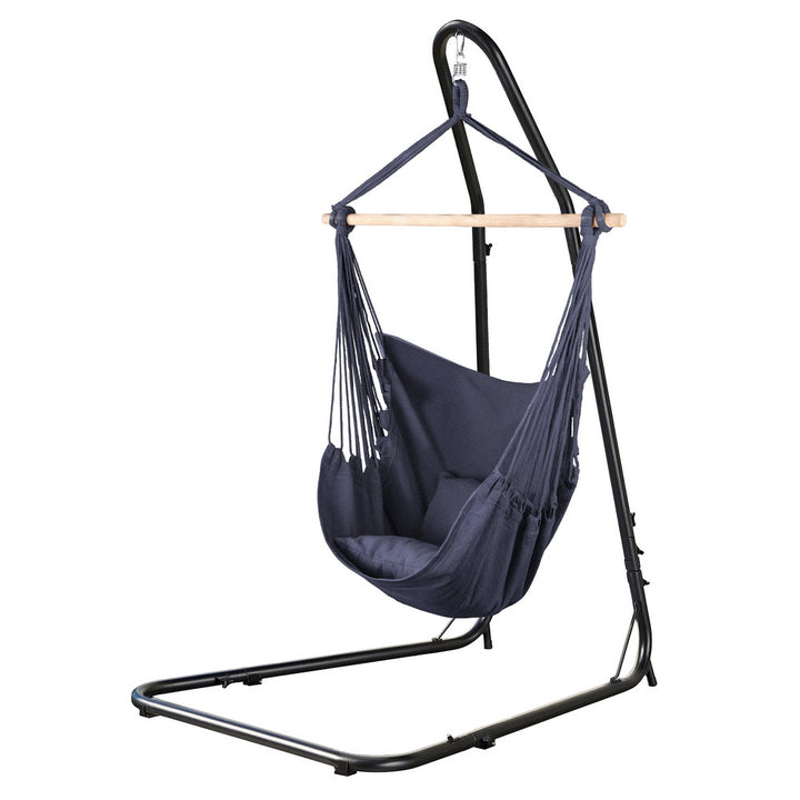 Navy Blue Padded Hammock Chair