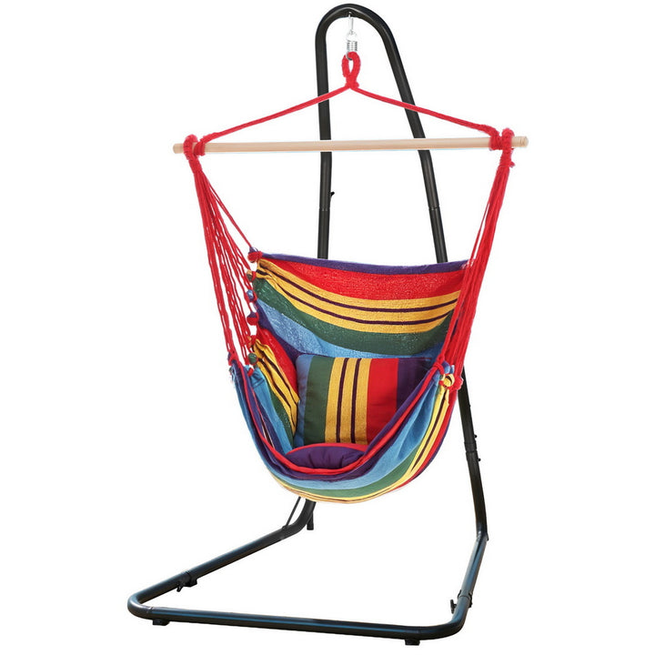 Colorful Striped Hammock Chair