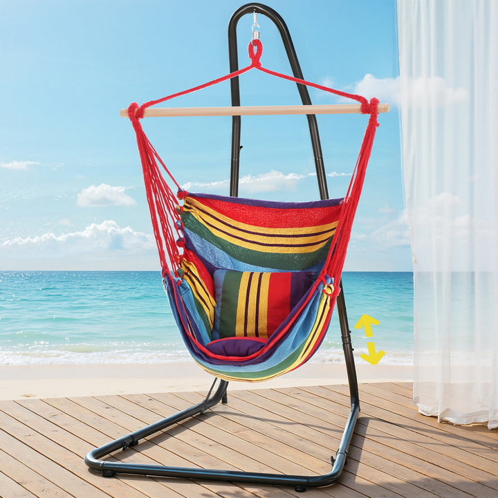 Colorful Striped Hammock Chair