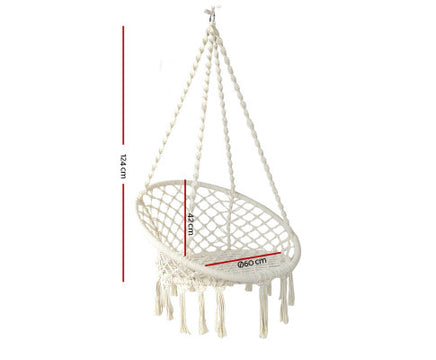 Hammock Swing Chair - Cream-Siesta Hammocks-dimensions