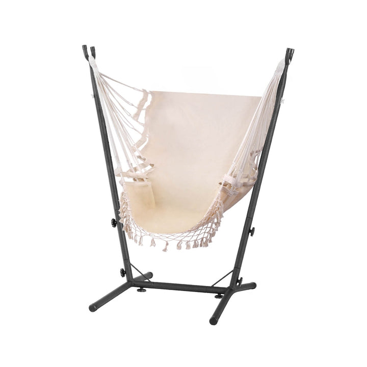 Freestanding Hammock Chair with Tassels