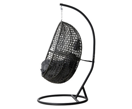 black-rattan-single-egg-chair-with-dark-grey-cushion-side-view