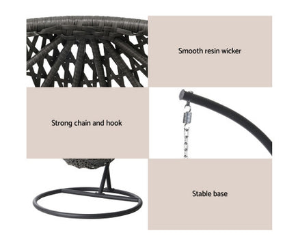 black-rattan-single-egg-chair-with-dark-grey-cushion-chain-hook