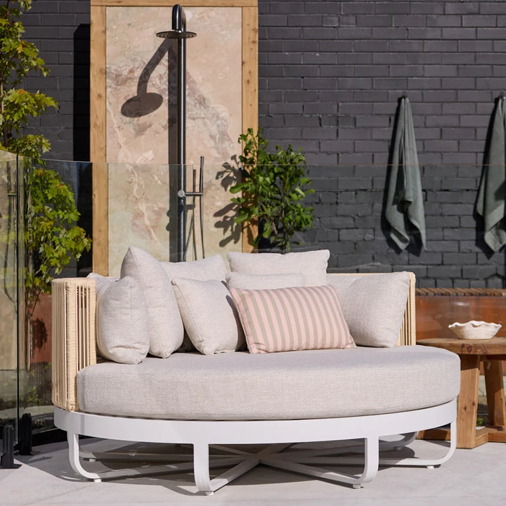 Swansea Outdoor Round Rope Daybed Sun Lounge – 160cm
