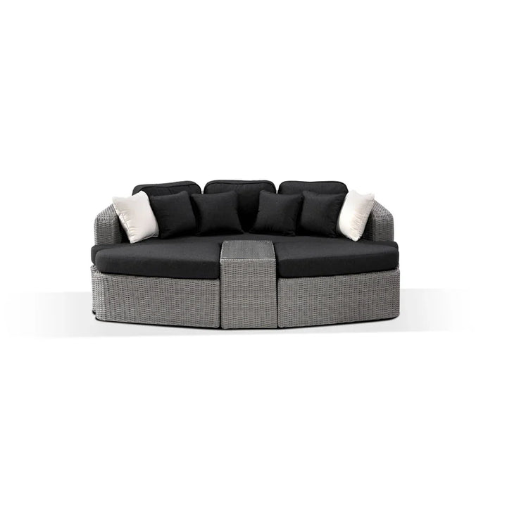 Anna Bay Modular Outdoor Daybed – 4 Piece Wicker Set