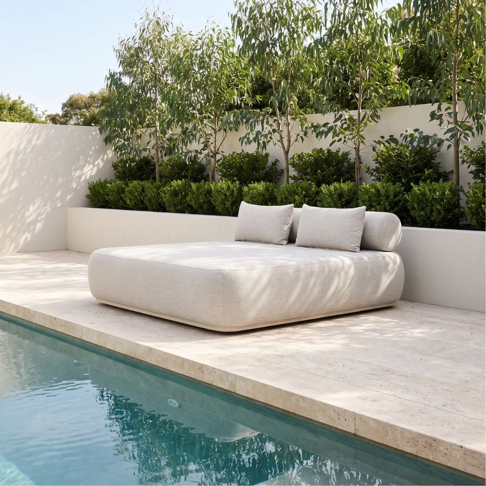 Nelson Bay Outdoor Aluminium Double Sun Lounge Daybed